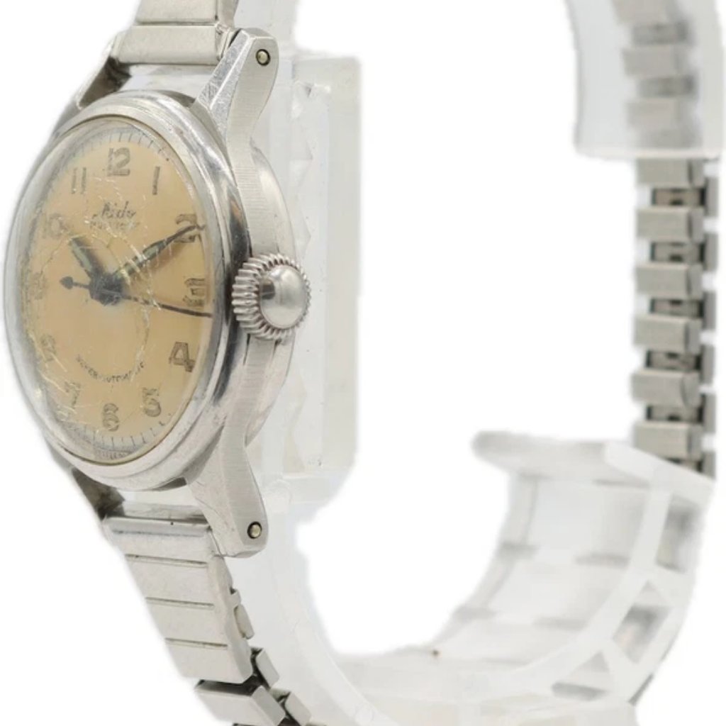 Vintage 25mm Mido Multifort Ladies Automatic Wristwatch 717 Swiss Steel